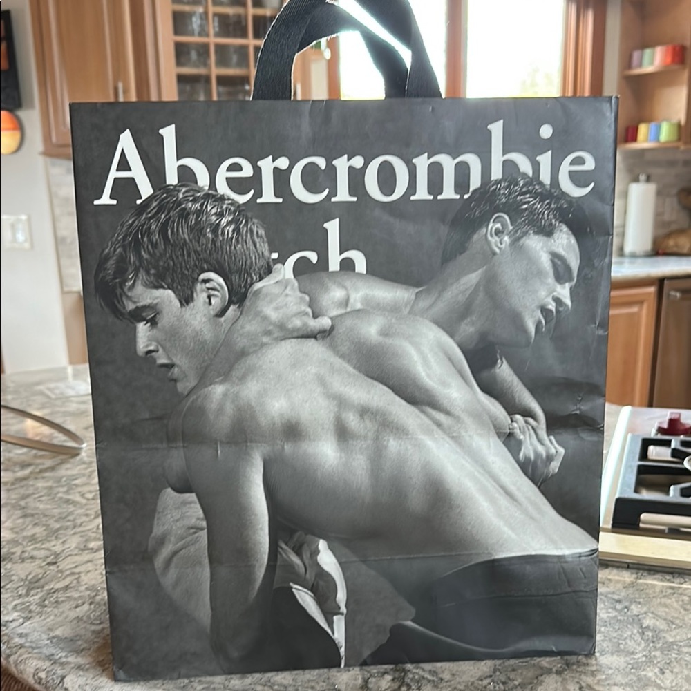Abercrombie & Fitch Black Shopper Bag